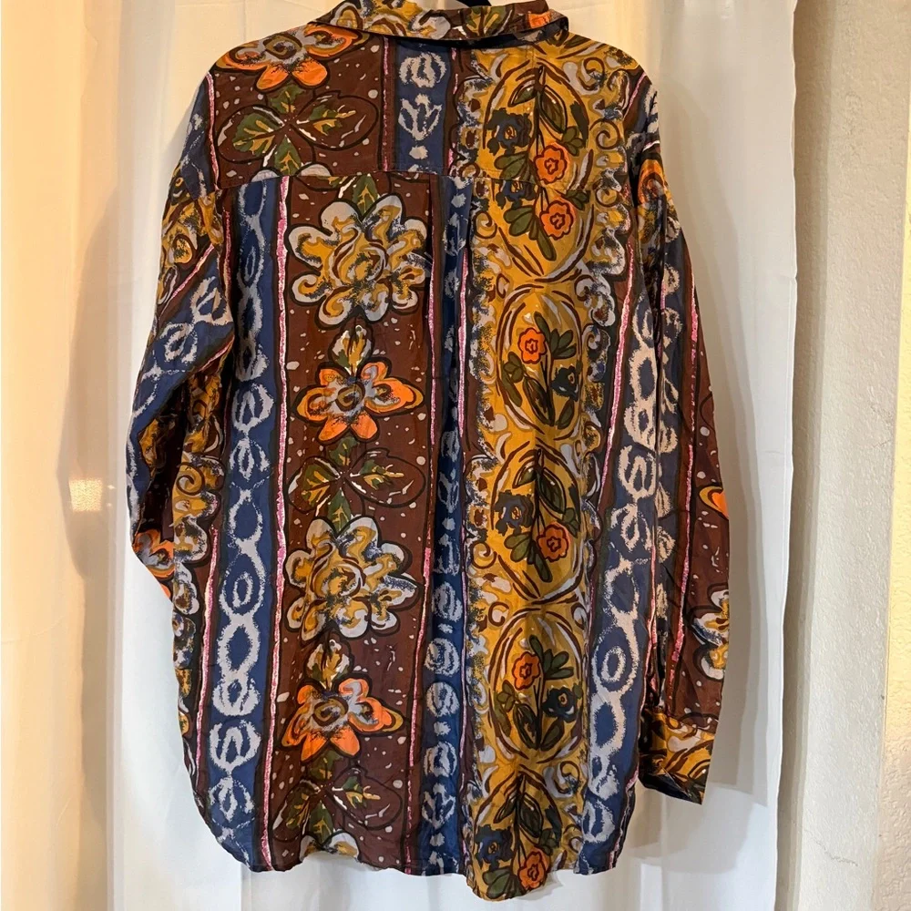 Vintage Protest 100% Silk Button Down – Men’s Small - Picture 7 of 11